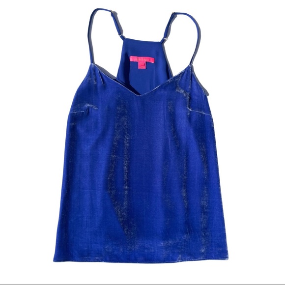 Lilly Pulitzer Blue Velvet Dusk Tank Top M - Picture 1 of 2